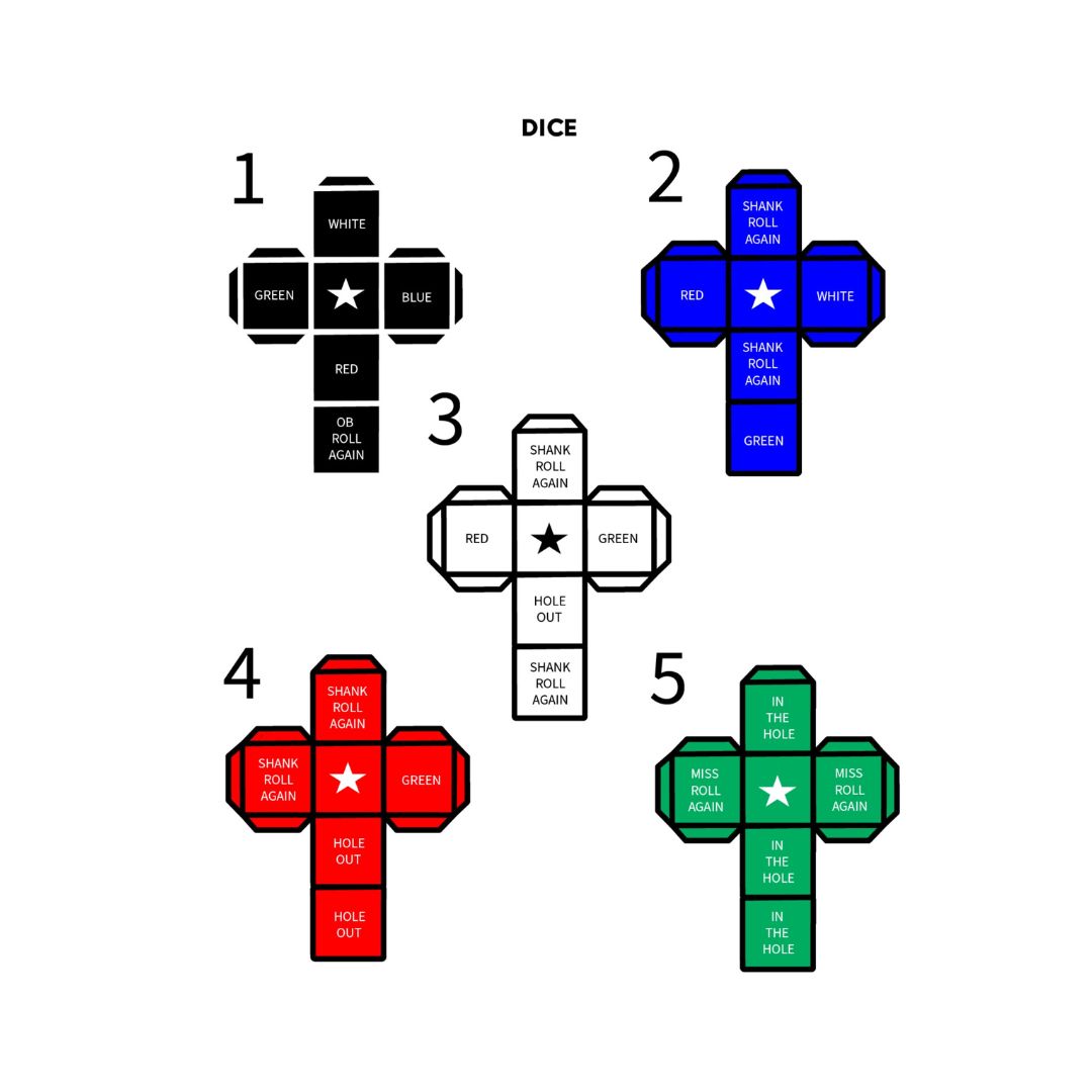 Bagman Golf Dice | Custom